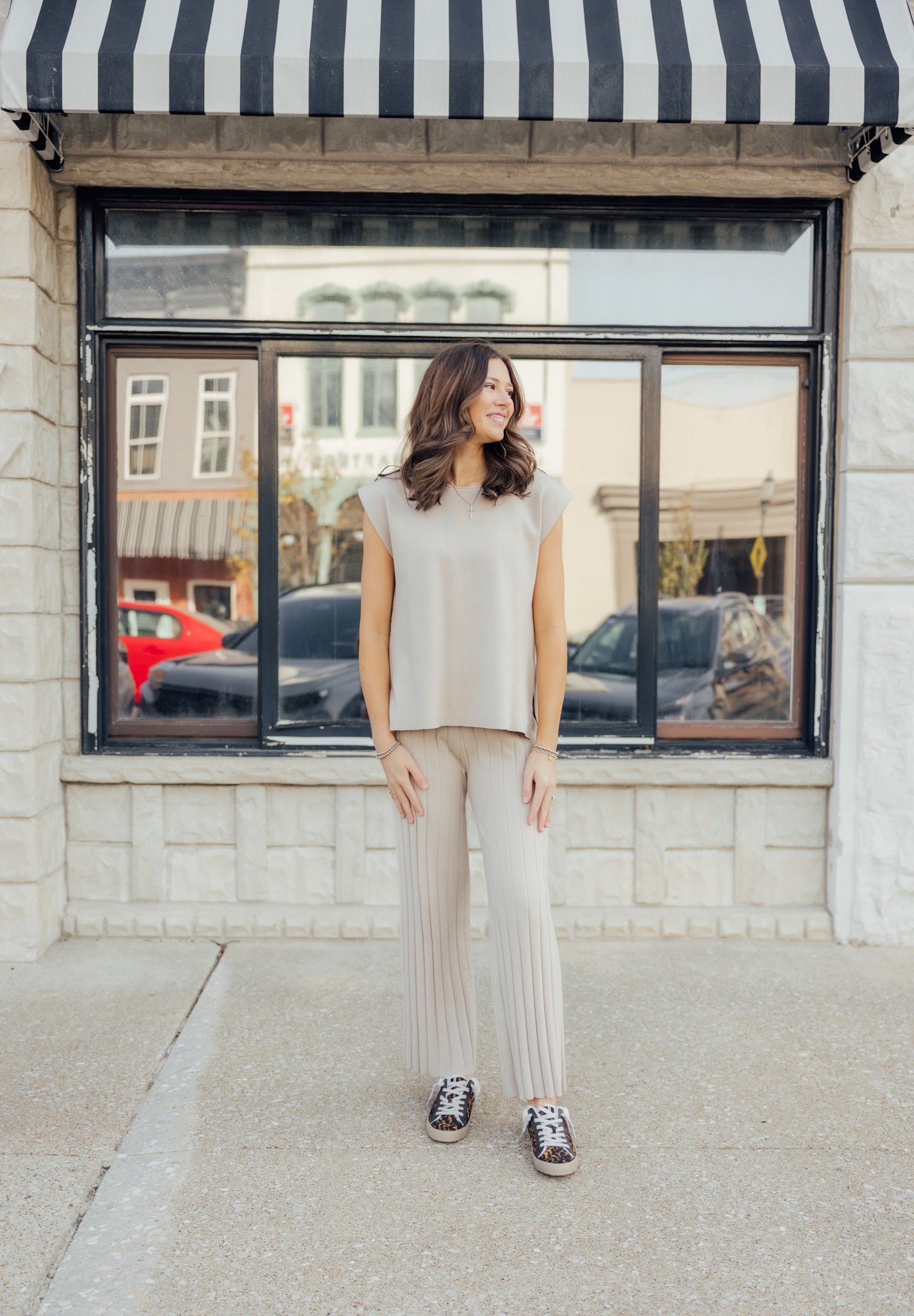 Champagne Sweater Pant Set